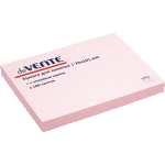 Клейкая бумага для заметок "deVENTE" 76x101 мм, 100 листов, офсет 75 г/м², розовая
