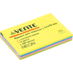 Клейкая бумага для заметок "deVENTE" 51x76 мм, 100 листов, офсет 75 г/м², 4 неоновых цвета