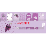 Набор самоклеящихся этикеток-закладок "deVENTE. Grape" бумажные 65x18 мм, 7x20 листов, офсет 80 г/м², 7 дизайнов, в пластиковом пакете с европодвесом