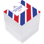 Куб бумажный для записей "Attomex" 90x90x90 мм белый, непроклеенный, плотность 70 г/м², белизна 70%