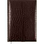 Ежедневник недатированный "Attomex. Arkona" A5 (145 ммx205 мм) 320 стр, белая бумага 70 г/м², печать в 1 краску, твердая обложка из бумвинила с поролоном, 1 ляссе, коричневый