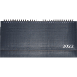 Планинг 2022 "Attomex. Lancaster" (294 ммx142 мм) 128 стр, белая бумага 70 г/м², печать в 1 краску, твердая обложка из балакрона с поролоном, тиснение фольгой, евро спираль, в термоусадочной пленке, синий