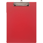 Клипборд "Attomex" A4 (220x312 мм) толщина картона 1,75 мм, покрытие ПВХ 150 мкм, ширина прижима 12 см, в пластиковом пакете, красный