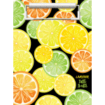Клипборд "deVENTE. Tutti-Frutti. Lemon" A5 (180x240 мм) картон толщина 2 мм, матовая ламинация, в пластиковом пакете
