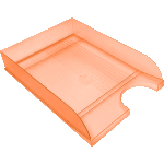 Лоток для бумаг горизонтальный "deVENTE" размер 34,5x25,3x6,5 см, неоновый оранжевый