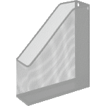 Вертикальный накопитель "deVENTE" размер 7,5x25x31,8 см, сетчатый металлический, серый
