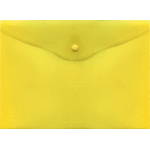 Папка-конверт на кнопке "deVENTE" A4 (330x240 мм) 180 мкм, полупрозрачная желтая