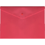 Папка-конверт на кнопке "deVENTE" A4 (330x240 мм) 180 мкм, непрозрачная красная