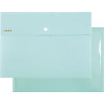 Папка-конверт на кнопке "deVENTE. Pastel" A4 (320x230 мм) 350 мкм, фактура "песок" внешний карман 180 мм, индивидуальная маркировка, непрозрачный бирюзовый
