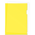 Папка-уголок "Attomex" A4, 180 мкм, гладкая фактура, полупрозрачная желтая