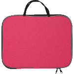 Папка менеджера "deVENTE" A3 (45x34x2 см) текстильная, на молнии с трех сторон, с текстильными ручками увеличенной длины 24 см, розовая
