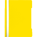 Папка-скоросшиватель "deVENTE" A5 с прозрачным верхним листом, 120/180 мкм, с индивидуальной маркировкой, желтая