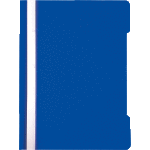 Папка-скоросшиватель "deVENTE" A5 с прозрачным верхним листом, 120/180 мкм, с индивидуальной маркировкой, синяя