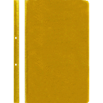 Папка-скоросшиватель "Attomex" A4 с перфорацией, с прозрачным верхним листом, 100/110 мкм, с индивидуальной маркировкой, желтая