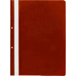 Папка-скоросшиватель "Attomex" A4 с перфорацией, с прозрачным верхним листом, 100/110 мкм, с индивидуальной маркировкой, красная
