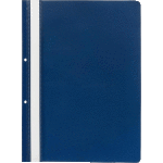 Папка-скоросшиватель "Attomex" A4 с перфорацией, с прозрачным верхним листом, 100/110 мкм, с индивидуальной маркировкой, синяя