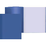 Папка с 060 вкладышами "Attomex" A4, 500 мкм, вкладыши 30 мкм, фактура "песок" непрозрачная синяя