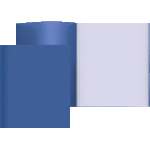 Папка с 100 вкладышами "Attomex" A4, 600 мкм, вкладыши 30 мкм, фактура "песок" непрозрачная синяя