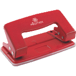 Дырокол "Attomex" (10 листов) металлический, в картонной коробке, красный
