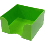 Пластиковый бокс для бумажного блока "deVENTE" 9x9x5 см, непрозрачный зеленый