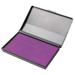 Штемпельная подушка "Attomex" 90x50 мм, на водной основе, фиолетовая