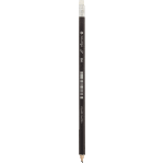 Карандаш чернографитный "Attomex" HB, диаметр грифеля 2 мм, шестигранный, с ластиком, заточенный, индивидуальная маркировка, пластиковый черный корпус