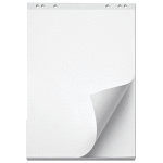 Блок бумаги для флипчарта "deVENTE" 67,5x98 см, 20 листов, плотность 80 г/м², без линовки, 6 отверстий, перфорация