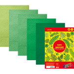 Фетр цветной A4 "deVENTE. Оттенки зеленого" 5 цв, 5 л, толщина 2 мм, пластиковый пакет с европодвесом