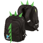 Рюкзак школьный "deVENTE. T-Rex" 39x30x20 см, 700 г, текстильный, эргономичная вентилируемая спинка и уплотненные лямки, 2 отделения на молнии, 1 передний карман на молнии, 2 боковых кармана, светоотражающие вставки