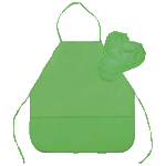 Фартук "deVENTE" 45x54 см (M) водоотталкивающая ткань, 3 кармана, в комплекте с нарукавниками, однотонный зеленый
