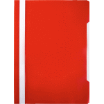 Папка-скоросшиватель "deVENTE" A5 с прозрачным верхним листом, 120/180 мкм, с индивидуальной маркировкой, красная