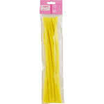 Проволока пушистая Шенил для творчества "deVENTE" 0,9x30 см, 10 шт, цвет желтый, в пластиковом пакете с блистерным подвесом