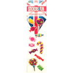 Набор наклеек для творчества объемные с блеском "deVENTE. Candy life" 4,9x16 см, в пластиковом пакете с блистерным подвесом