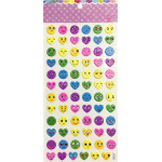 Набор наклеек для творчества объемные "deVENTE. Emoji" 11,5x22 см, в пластиковом пакете с блистерным подвесом