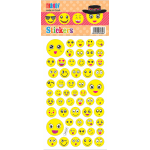 Набор наклеек для творчества "deVENTE. Emoji.2" 16x9 см, в пластиковом пакете с блистерным подвесом