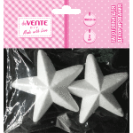 Заготовка для декорирования "deVENTE. Звезды" из пенополистирола, 100x39 мм, 2 шт, в пластиковом пакете с подвесом