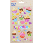 Набор наклеек для творчества объемные мягкие "deVENTE. Cupcakes" 12 x 20 см, в пластиковом пакете с блистерным подвесом