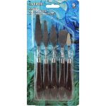 Набор мастихинов "deVENTE. Art" 5 шт, форма рабочей части ассорти, с деревянными ручками, в блистерной упаковке