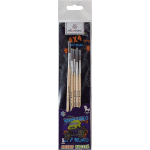 Набор кистей "Attomex. Monster Truck" 05 шт (пони № 1, 2, 3, 4, 5) деревянная ручка, в пластиковом блистере