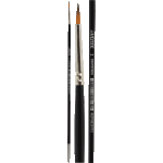 Кисть художественная "deVENTE. Art" синтетика № 02 круглая, удлиненная деревянная ручка с многослойным лакокрасочным покрытием, никелированная обойма, индивидуальная маркировка