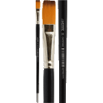 Кисть художественная "deVENTE. Art" синтетика № 22 плоская, удлиненная деревянная ручка с многослойным лакокрасочным покрытием, никелированная обойма, индивидуальная маркировка
