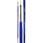 Кисть художественная "deVENTE. Art" щетина № 01 плоская, удлиненная деревянная ручка с многослойным лакокрасочным покрытием, никелированная обойма, индивидуальная маркировка
