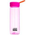 Бутылочка "deVENTE. MonoChrome" 500 мл, 20,5x6,4x6,4 см, пластиковая, розовая с оранжевой петелькой