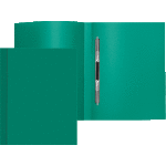 Папка с пружинным скоросшивателем "Attomex" A4, 500 мкм, фактура "песок" непрозрачная зеленая