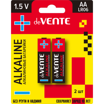 Набор батареек алкалиновых AA deVENTE 9010102