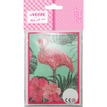 Алмазная мозаика на открытке "deVENTE. Flamingo" в комплекте с конвертом, размером 13x18 см