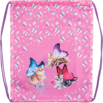 Сумка для сменной обуви "Attomex. Fairy Cats" 35x43 см, 1 отделение, водоотталкивающая ткань с рисунком, на веревочной завязке