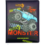 Дневник "Attomex. Monster Truck" универсальный блок, офсет 1 краска, белая бумага 80 г/м², твердая обложка из искусственной кожи с поролоном, цветная печать, отстрочка, цветной форзац, 1 ляссе