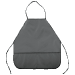 Фартук "deVENTE" 39x49 см (S) водоотталкивающая ткань, 2 кармана, однотонный серый