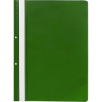 Папка-скоросшиватель "Attomex" A4 с перфорацией, с прозрачным верхним листом, 100/110 мкм, с индивидуальной маркировкой, зеленая